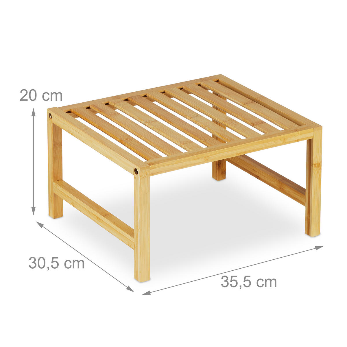 2xSCHRANKEINSATZ - Hellbraun, Holz (35.5/20/30.5cm) - Relaxdays