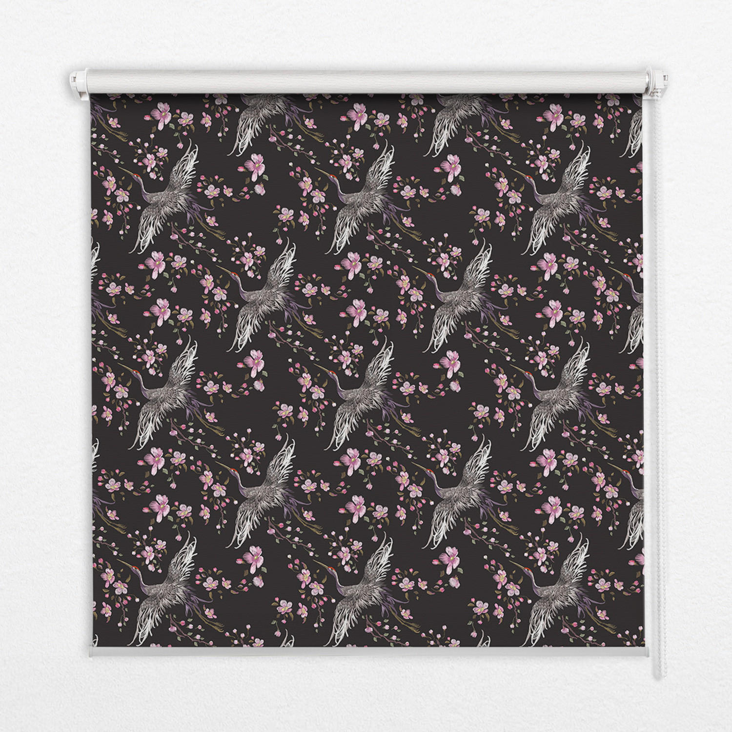 TULUP VNITŘNÍ roleta - okenní roleta - roleta - 100x180 cm - Volavky a květiny