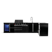 OUTDOORKÜCHE BLACKBACK XL4 - Schwarz Hochglanz, Metall (441/90/58cm) - Goriller