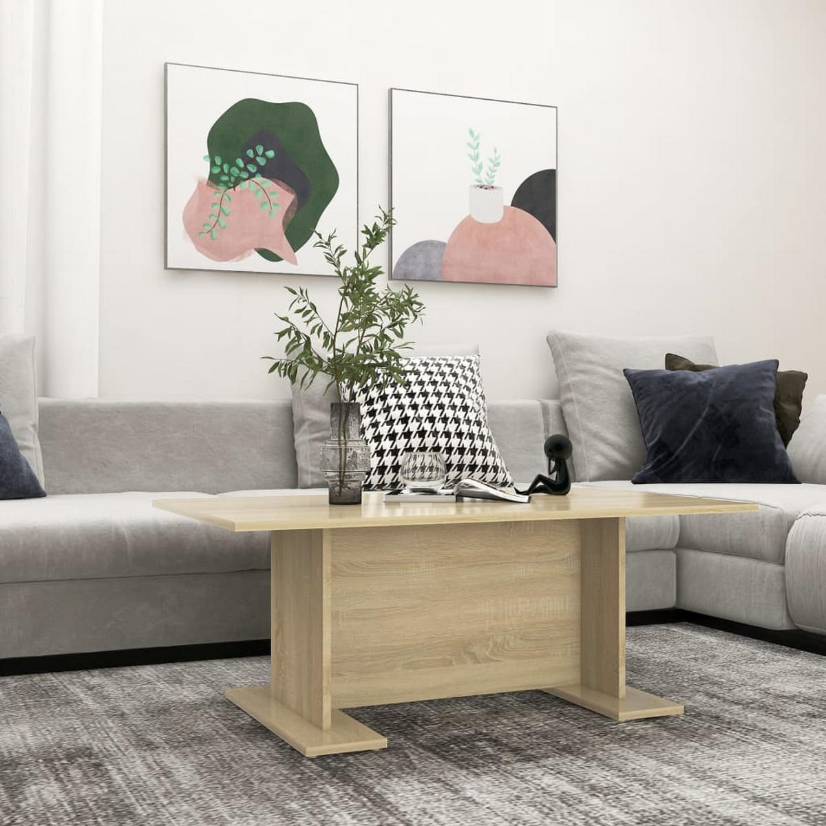 COUCHTISCH Sonoma-Eiche 103,5x60x40 cm Holzwerkstoff - Braun, Holzwerkstoff (103.5/60/40cm) - furnicato