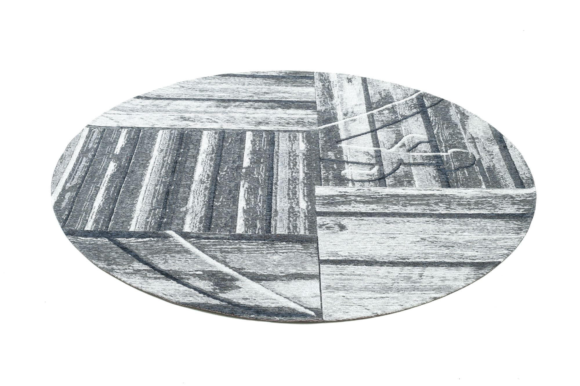 FLACHWEBTEPPICH Keitum 100x100 cm - Grau, Textil (100/100cm) - Sansibar SYLT