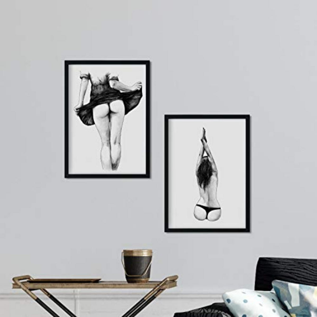 POSTER Set Mit 2 Erotik A4 Rahmenlos - Klar, Papier (29.7/5/21cm) - Nacnic