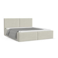 POLSTERBETT BEN 140/200 in Boucle Ecru - Ecru, Holz/Holzwerkstoff (140/200cm) - Deine Möbel 24