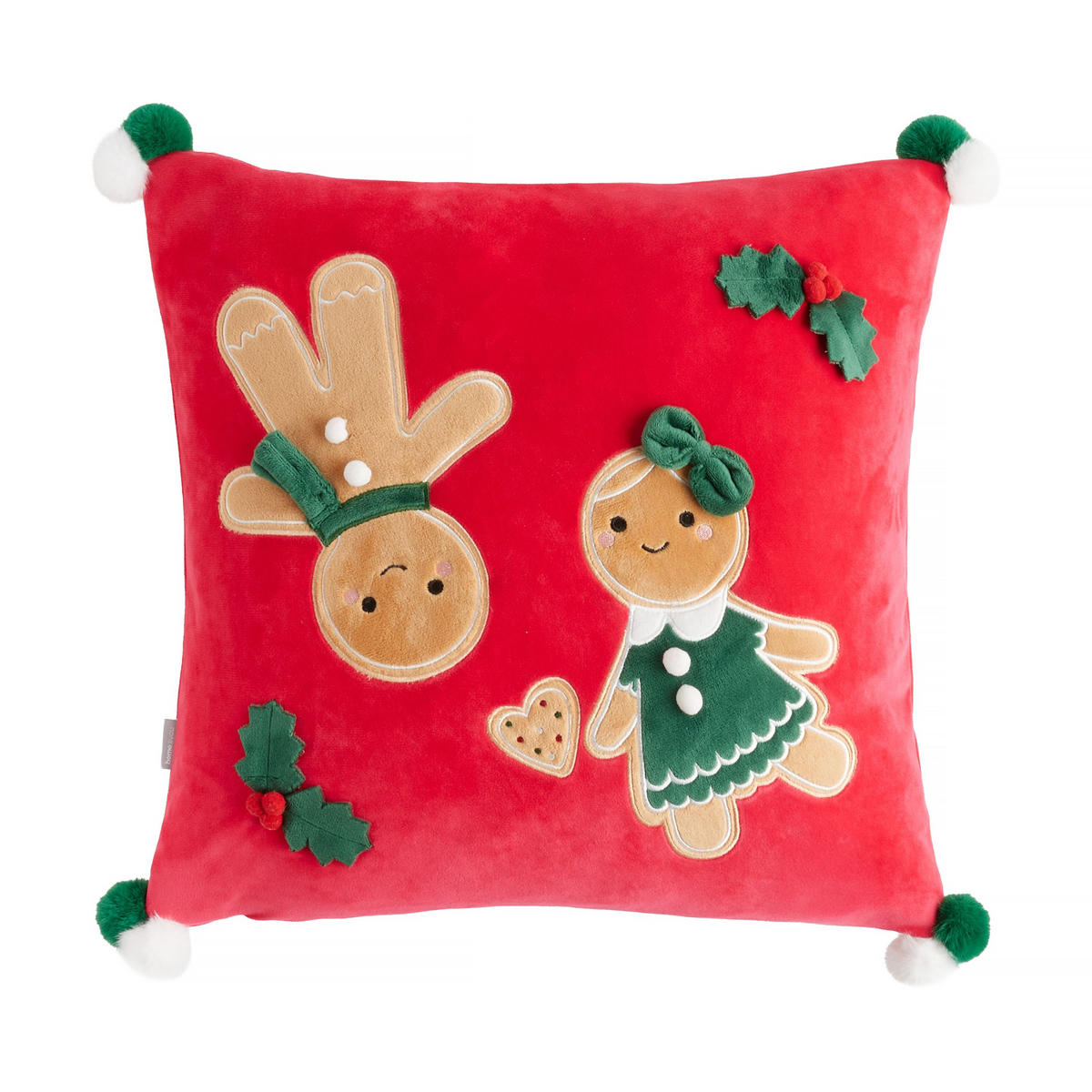 WEIHNACHTS-KISSENBEZUG Gionni 45x45cm, Rot, Polyester - Rot, Kunststoff (45/45cm) - home&you
