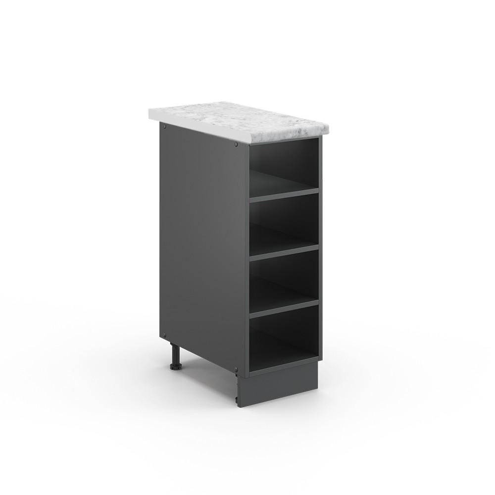 POLICE KUCHYŇ Fame-Line Antracit - antracitová, kompozitní dřevo (30/82/60cm) - Vicco