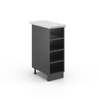 POLICE KUCHYŇ Fame-Line Antracit - antracitová, kompozitní dřevo (30/82/60cm) - Vicco