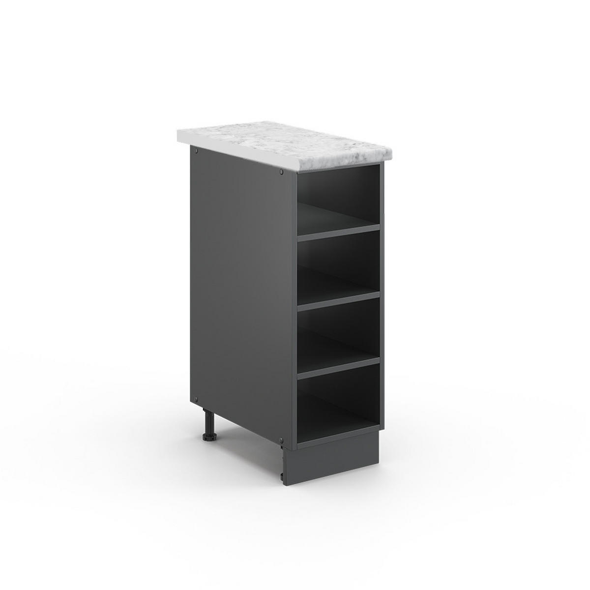 POLICE KUCHYŇ Fame-Line Antracit - antracitová, kompozitní dřevo (30/82/60cm) - Vicco