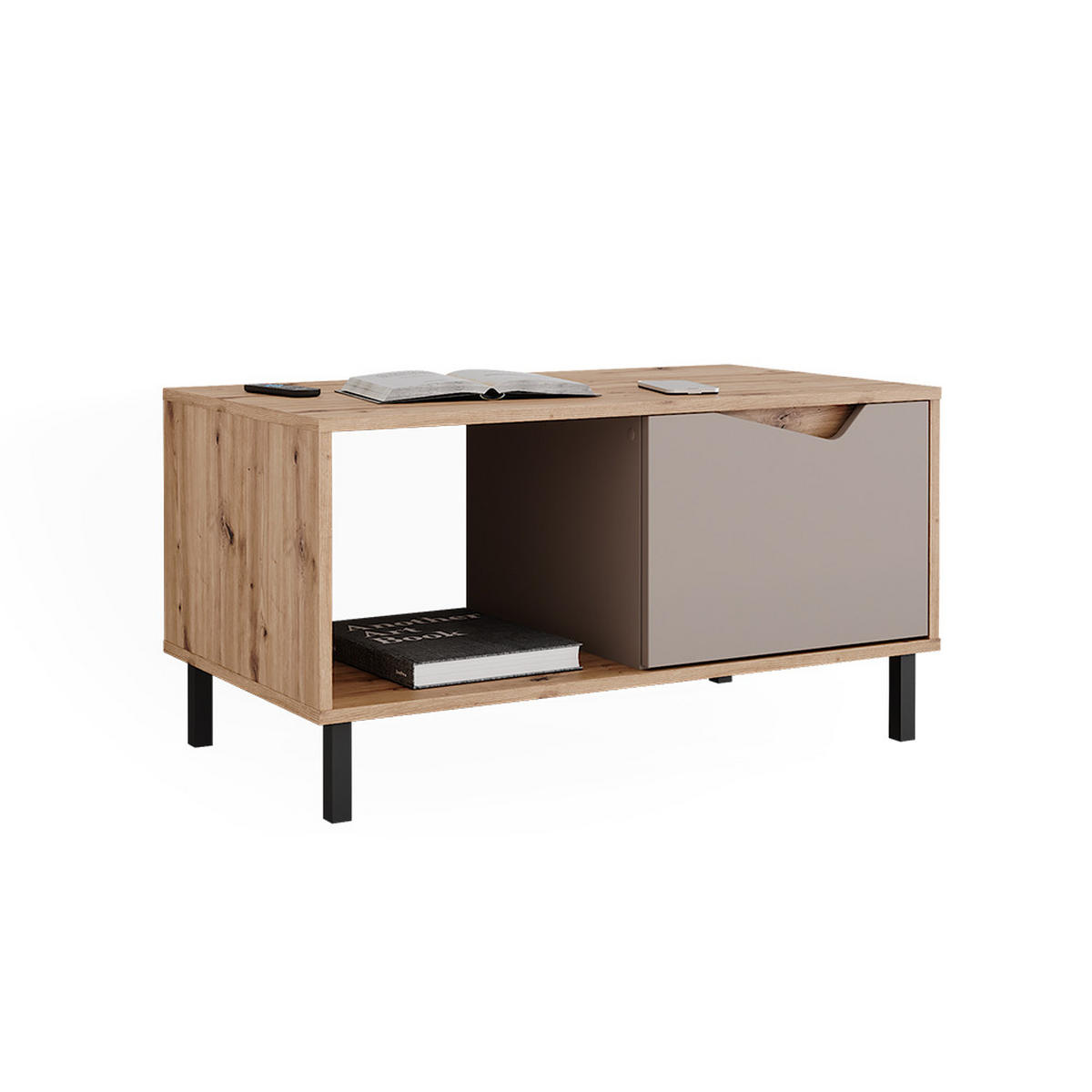 KONFERENČNÍ STŮL Marelle Béžový dub/Artisan - šedobéžová, kompozitní dřevo (50/90/47cm) - Vicco