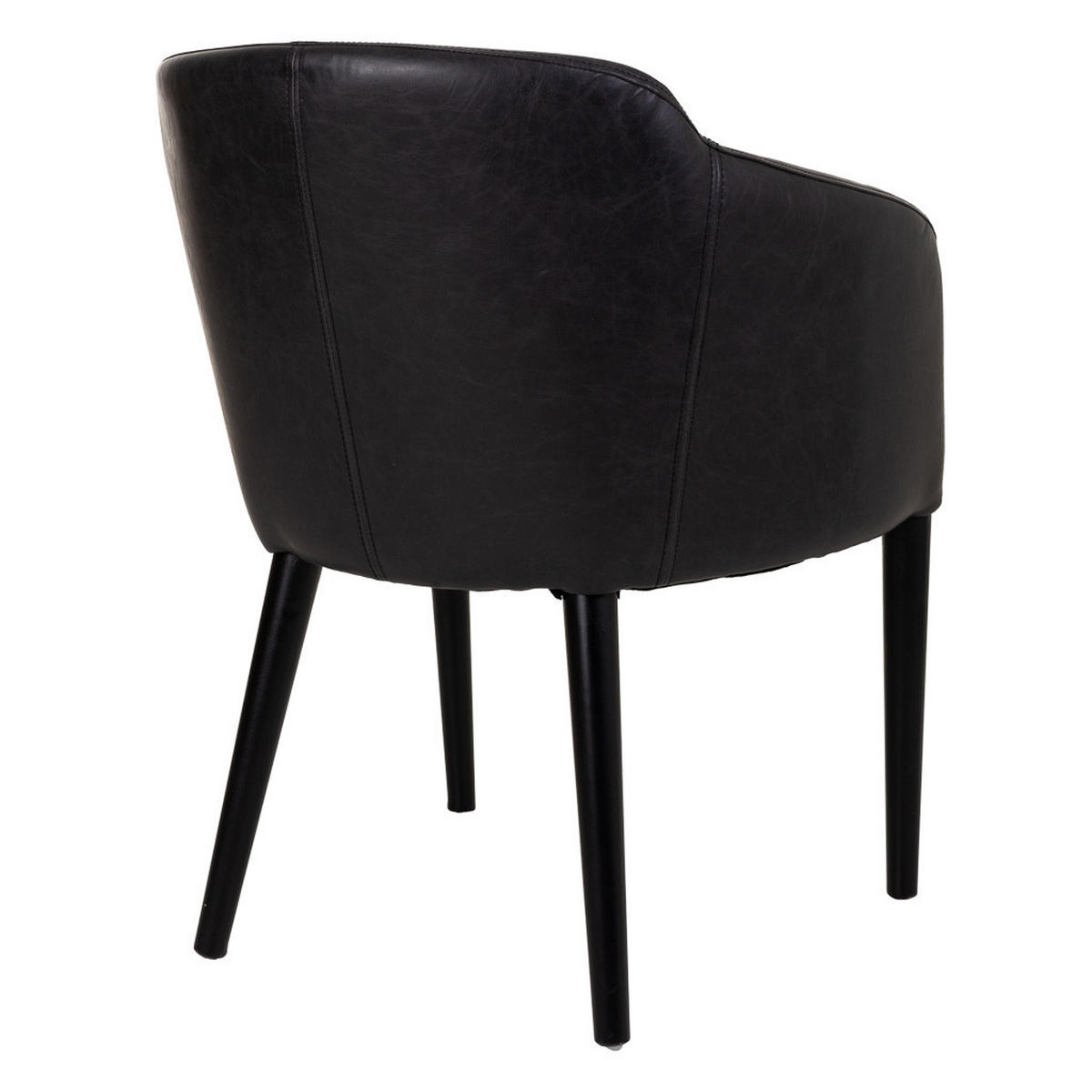 SESSEL aus Holz 62x60x82 cm - Schwarz, Holz (62/82/60cm) - Wanderlust