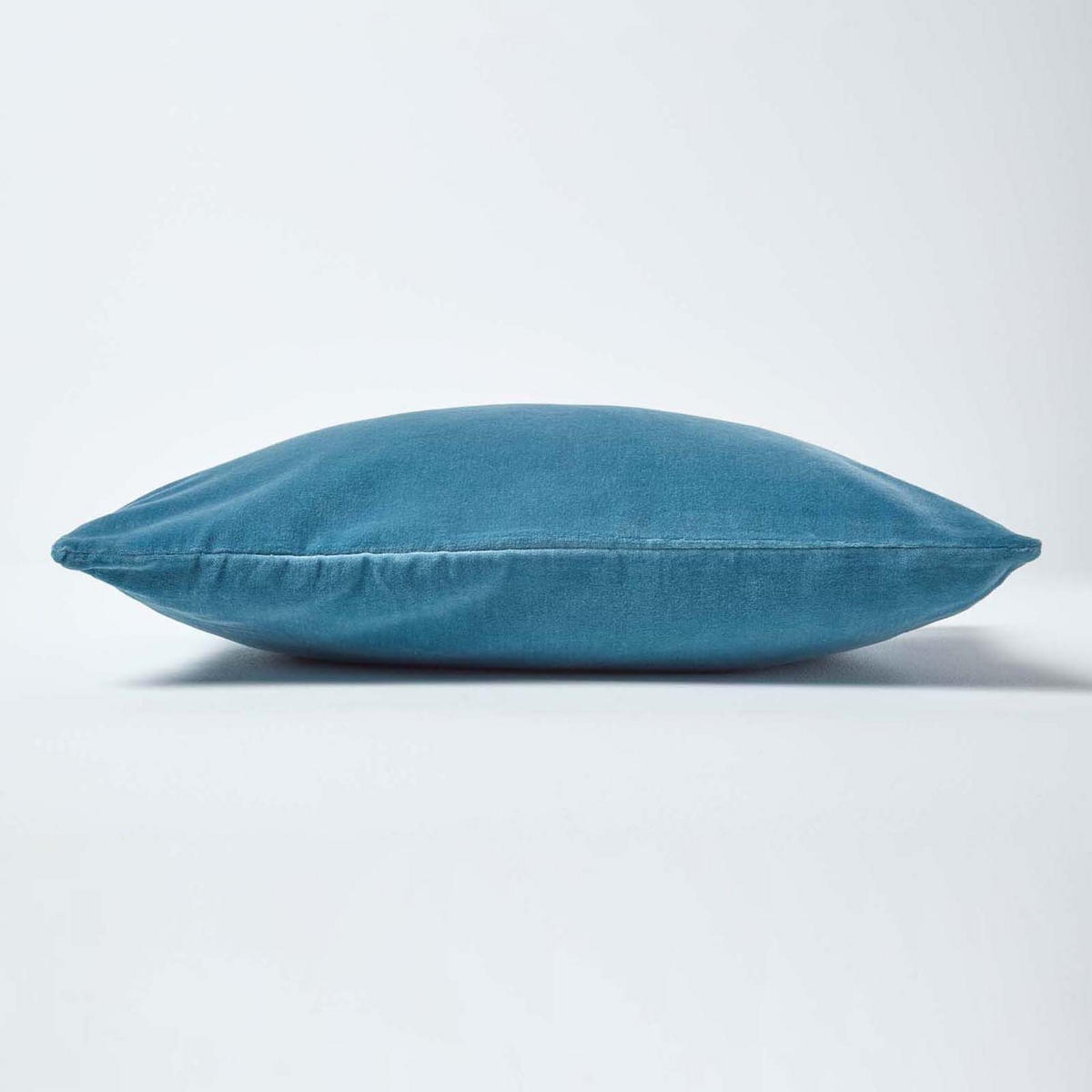 KISSENHÜLLE Baumwollsamt blau 30/50 cm - Blau, Textil (30/50cm) - Homescapes