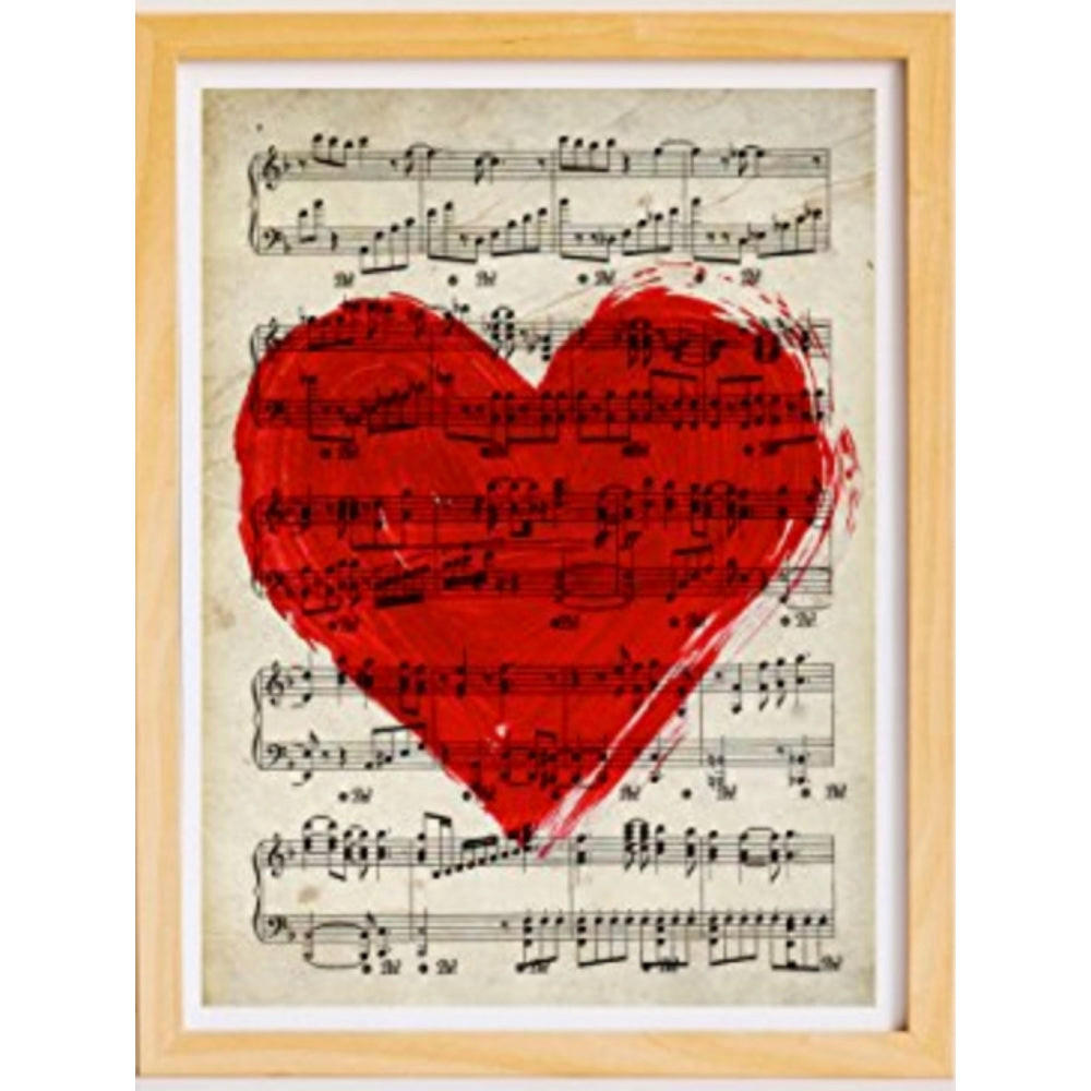 POSTER Vintage Auf Noten A3 Rahmenlos - Klar, Papier (29.7/5/42cm) - Nacnic