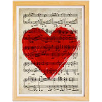 POSTER Vintage Auf Noten A3 Rahmenlos - Klar, Papier (29.7/5/42cm) - Nacnic