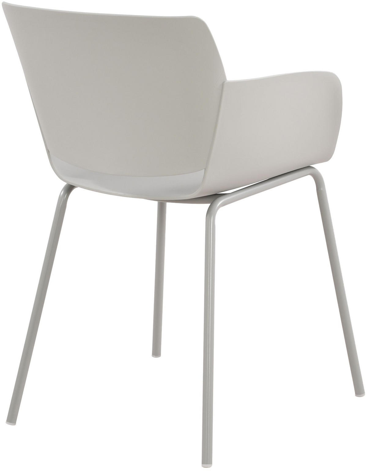STUHL Kunststoff Hellgrau - Hellgrau, Kunststoff/Metall (58/80/54cm) - CLP