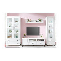 WOHNZIMMER Set – BERGEN System – Weiß - Weiß, Holzwerkstoff (90/190/40cm) - hi-markt