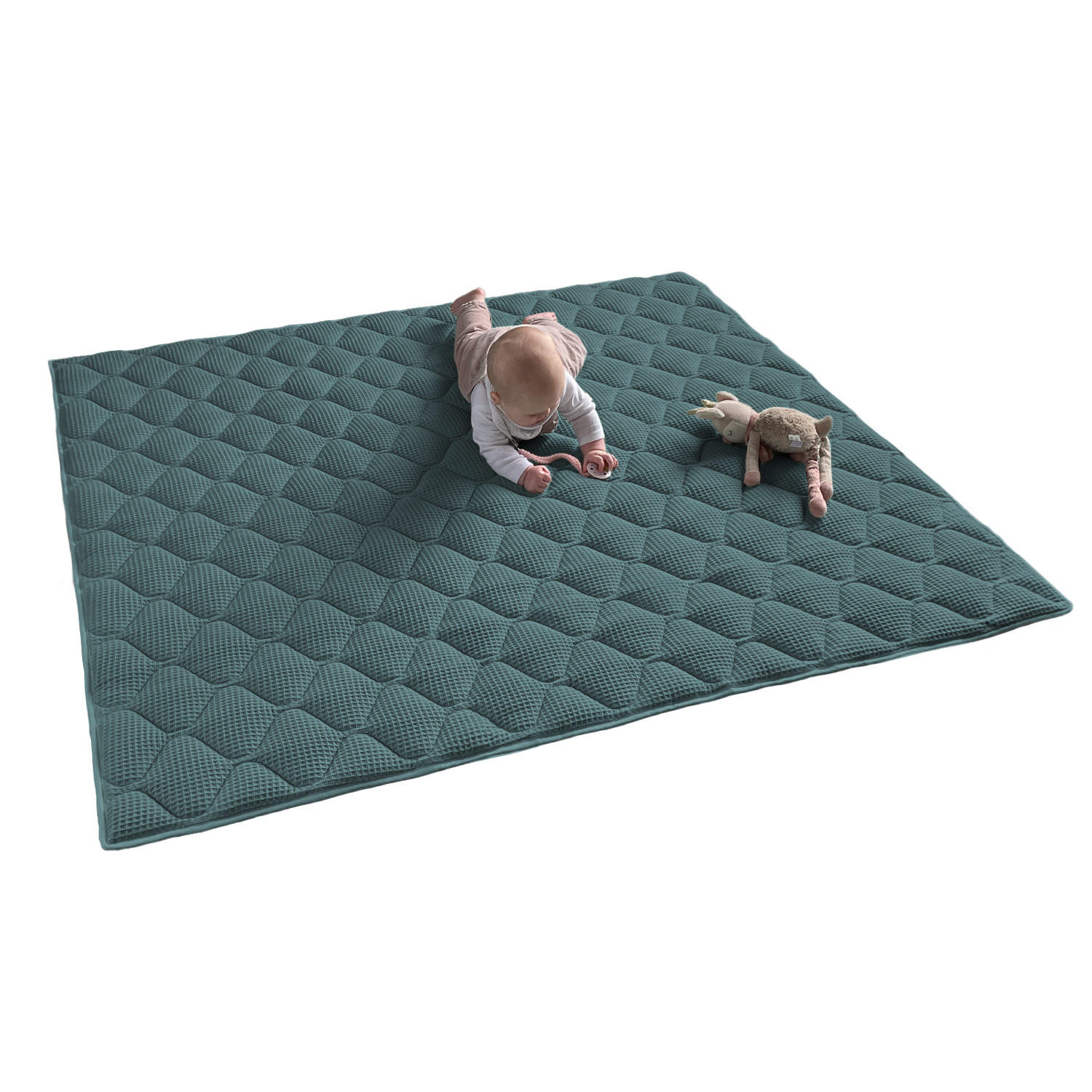 Sanosoft Krabbeldecke Petrol 130x150 cm