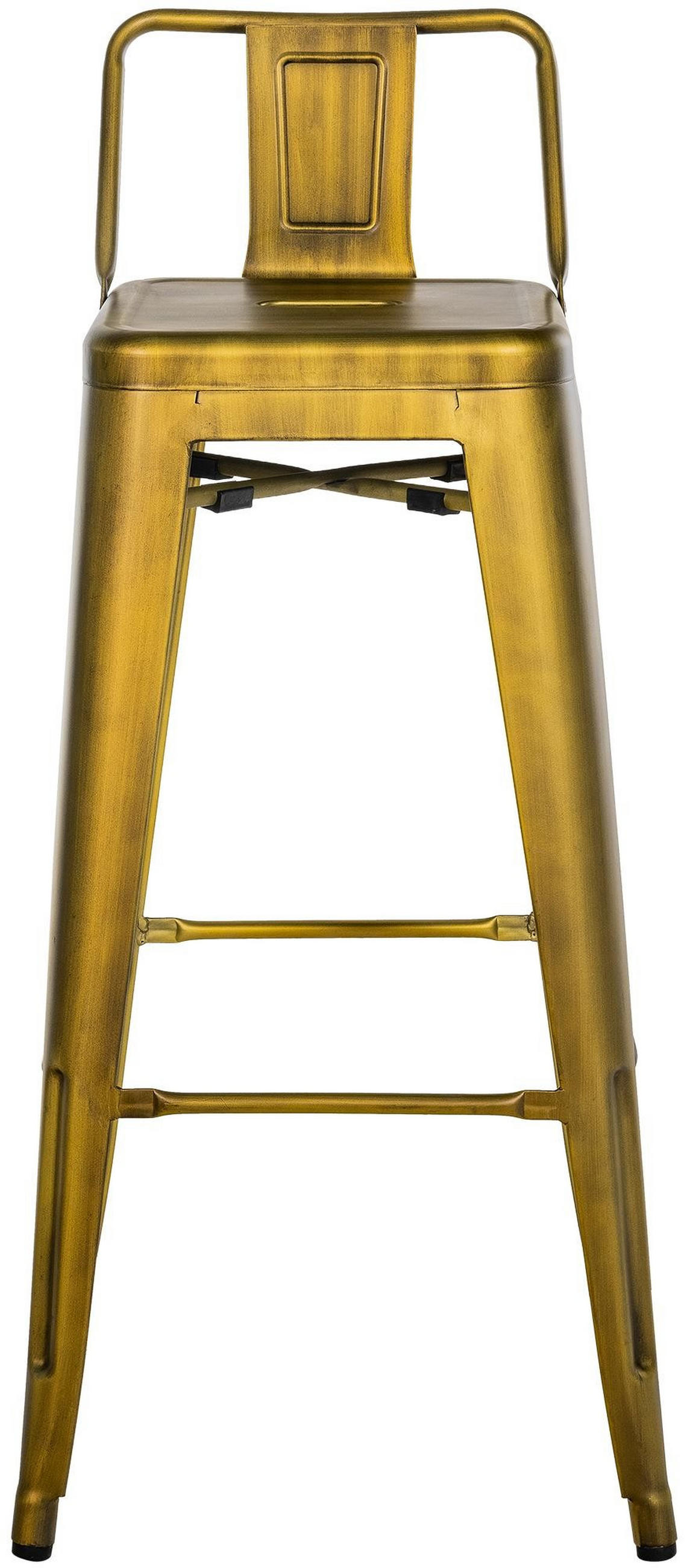 BARHOCKER Mason 4er Set 96x44x43 cm Gold - Goldfarben, Metall (44/96/43cm) - furnicato
