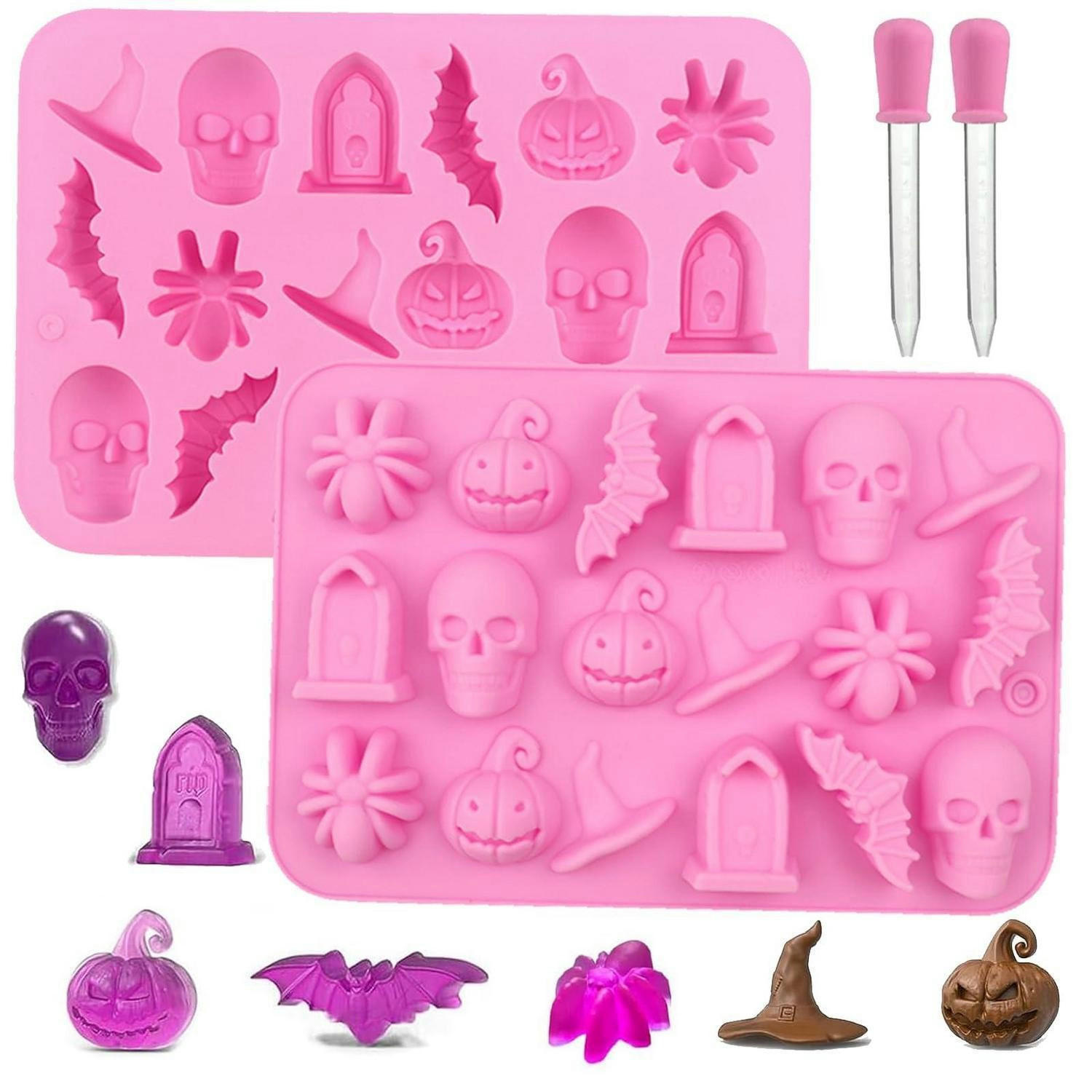 BACKFORM Silikon Halloween 2-teiliges Set - Rosa, Kunststoff