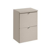 WASCHTISCHUNTERSCHRANK 2Teile - Viva Cashmere V BM284 in Kaschmir/ Matt - Kaschmir, Holz (60/57/40cm)