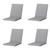 GARTENSTUHLKISSEN Neapel 97/49 cm 4er-Set - Grau, Textil (49/6/97cm) - Madison