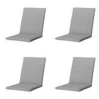 GARTENSTUHLKISSEN Neapel 97/49 cm 4er-Set - Grau, Textil (49/6/97cm) - Madison