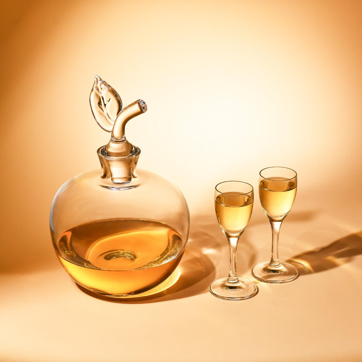 KARAFFE Vintage, 1000 ml, Handgefertigt - Transparent, Glas (1L) - Krosno Glass