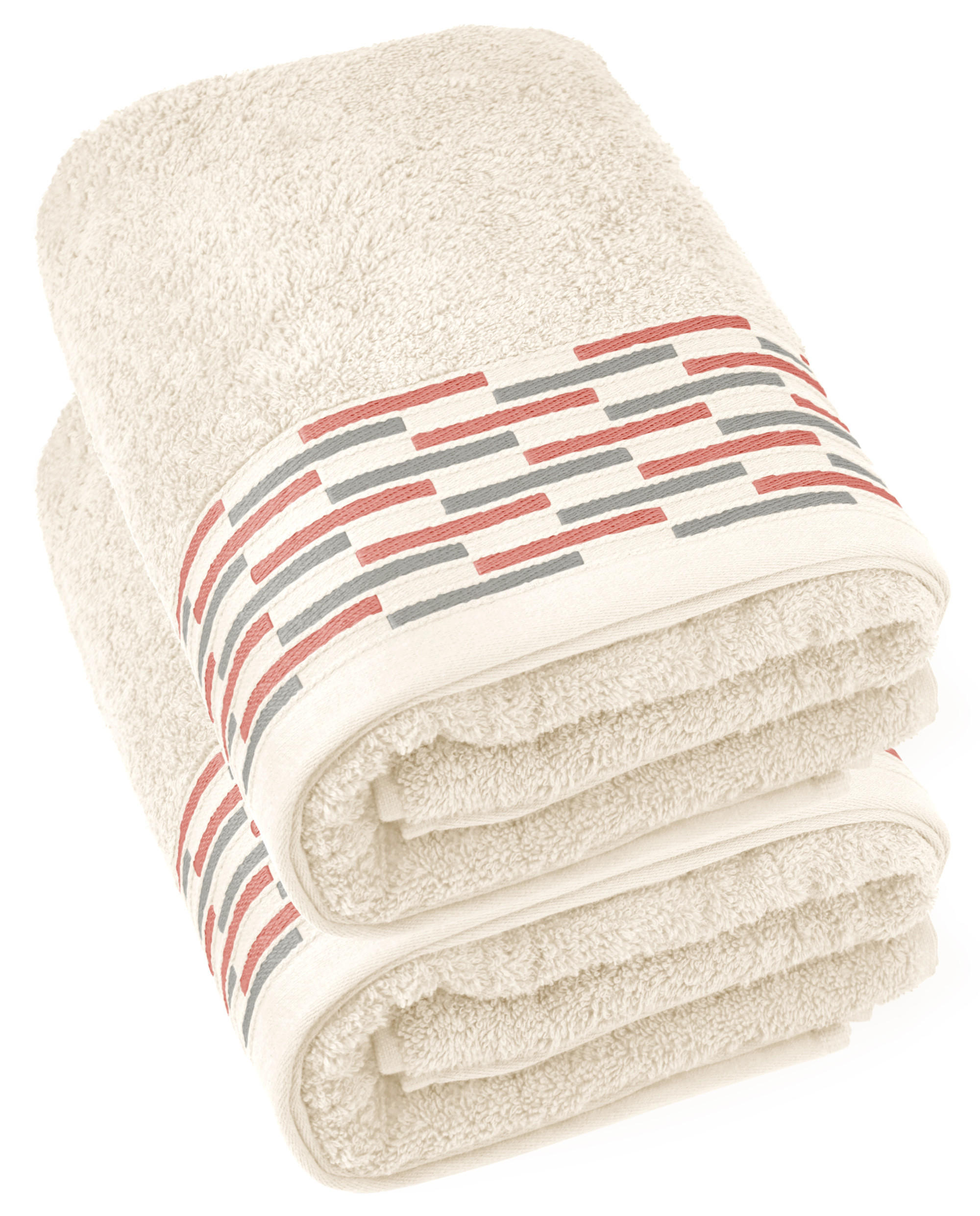 DUSCHTUCH Lugano Natur 2er 70x140 cm - Naturfarben, Textil (70/140cm) - Lashuma
