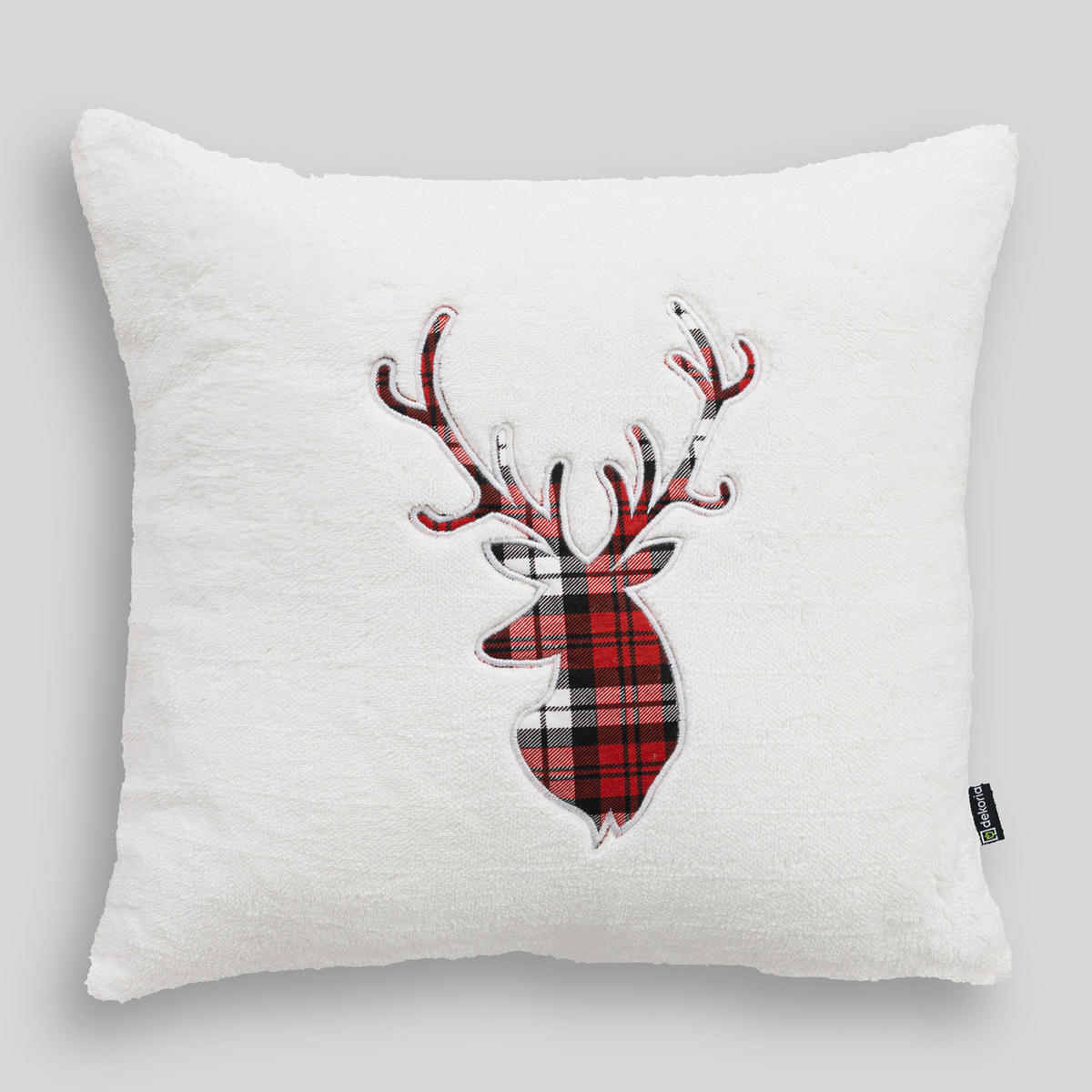 KISSENHÜLLE Plaid Stag 43x43 cm - Rot, Textil (43/1cm) - Dekoria
