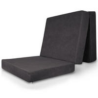 VISCO KLAPPMATRATZE VS95 201/90/14 cm Anthrazit - Anthrazit, Kunststoff/Textil (90/201cm) - Beautissu 