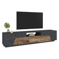 FERNSEHSCHRANK Ahorn, Schiefer 43/220/46 cm - Schieferfarben/Ahornfarben, Holzwerkstoff (220/46/43cm) - DMORA