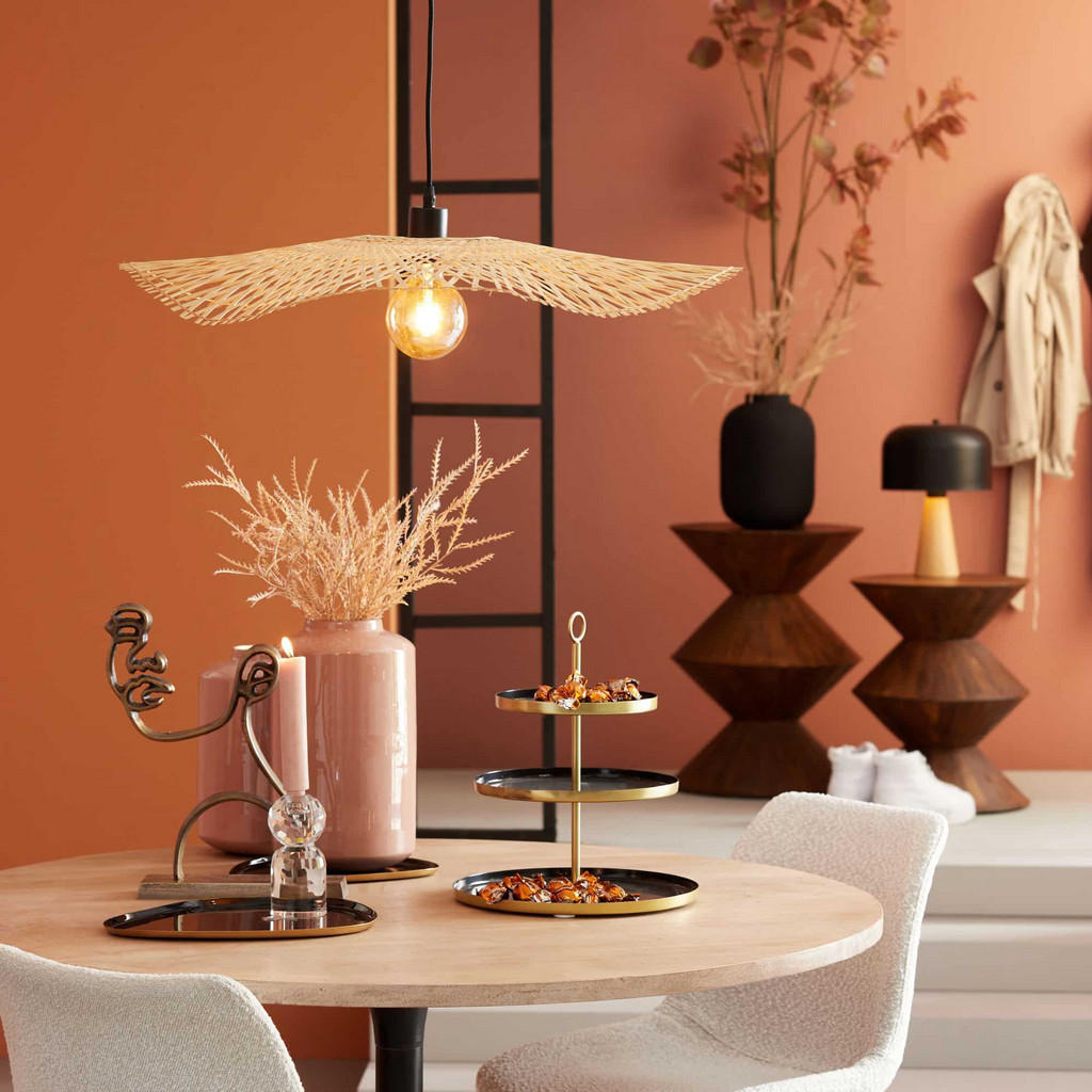 Thumbnail - Luqaza Pendelleuchte, Natur, Holz, Freiform, 65x10x65 cm, CE, Lampen & Leuchten, Innenbeleuchtung, Hängelampen, Pendelle...