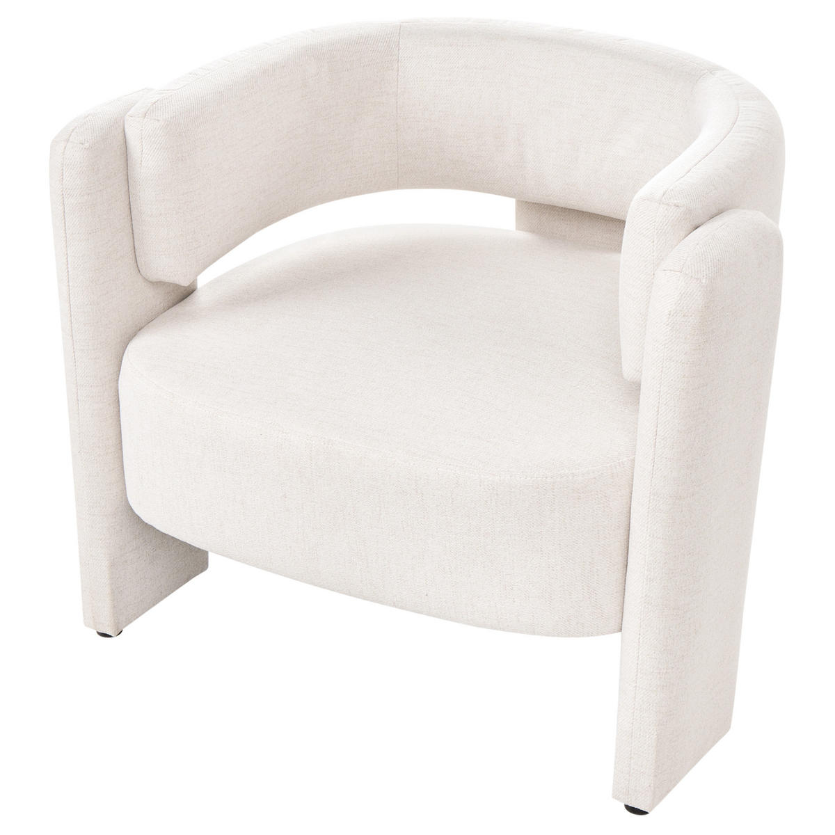 SESSEL Stoff Cremeweiß Maggeby - Weiß, Textil (79/69/69cm) - Beliani