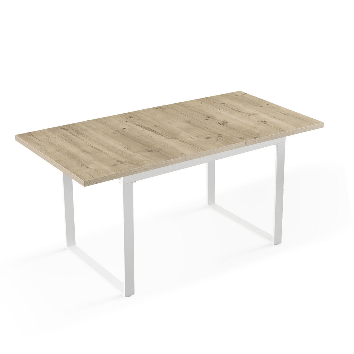 ESSTISCH LEVIN 120-160/80/76 cm Sandeiche - Sandfarben, Holz (80/120/76cm) - B&D Home