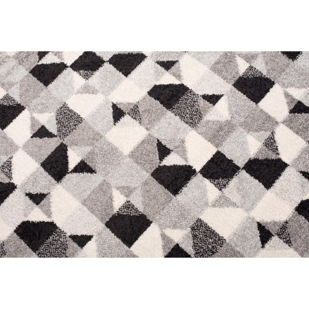 Thumbnail - Tapiso Teppich, Schwarz, Weiß, Kunststoff, 80x150 cm, Teppiche & Böden, Teppiche