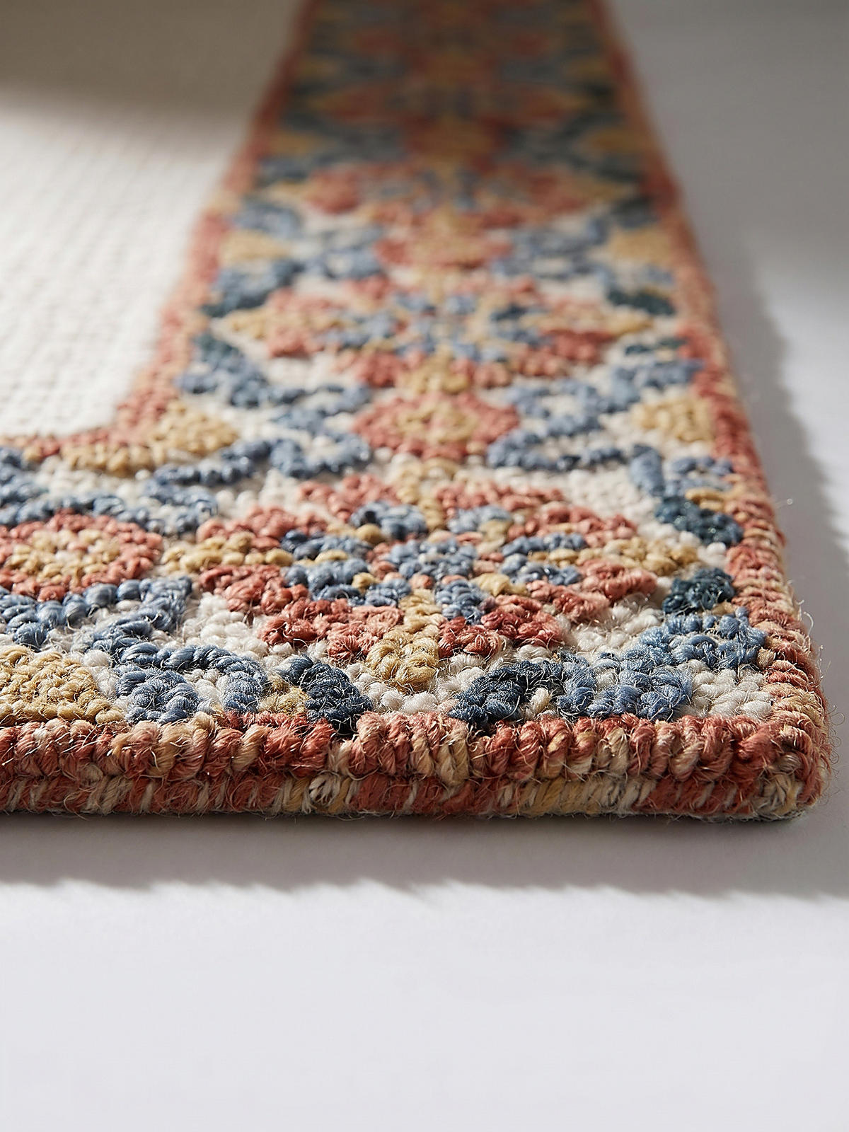 WOLLTEPPICH BROK, mit Bordüre, Rot, 160 x 230 cm - Beige, Textil (160/230cm) - KADIMA DESIGN