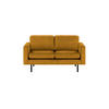 ZWEISITZER-SOFA Lioni-Kronos 1 - Gelb, Holz/Textil (143/84/94cm)