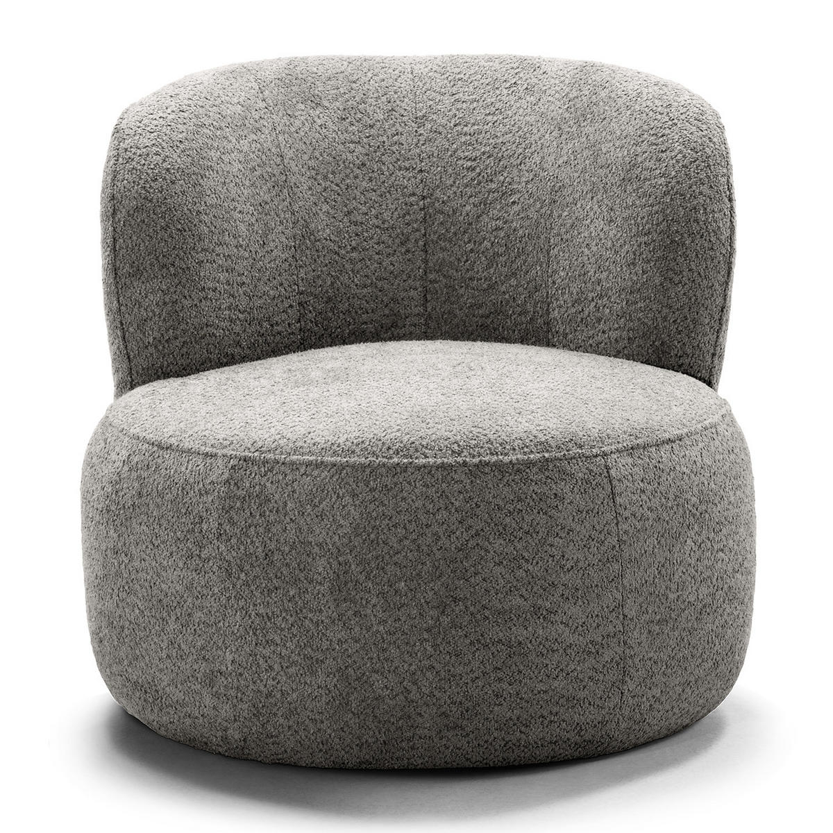 SESSEL - Schwarz/Grau, Kunststoff/Textil (78/75/84cm) - home24