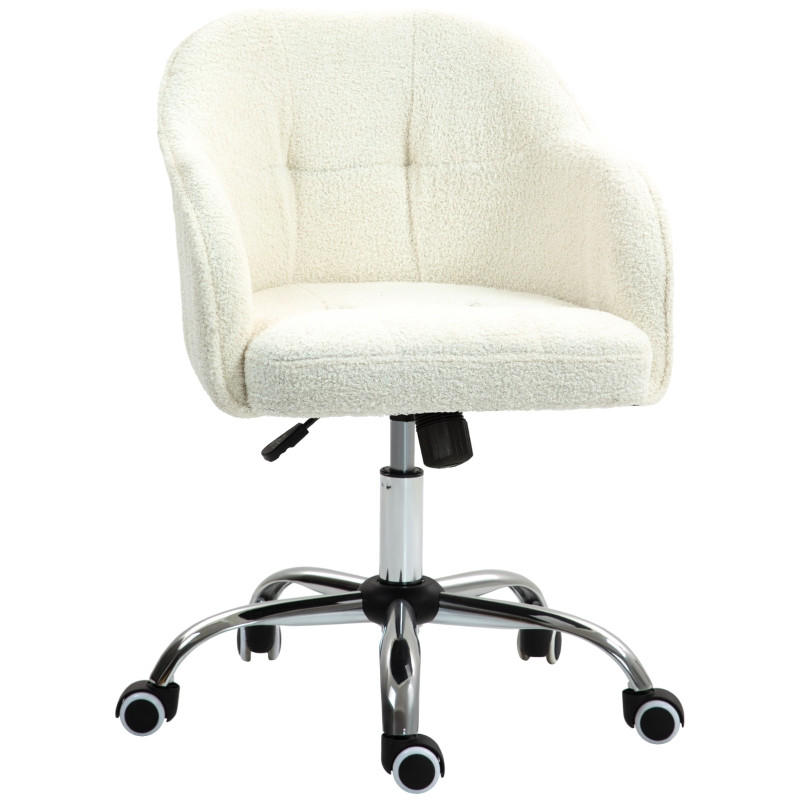 OTOČNÉ sametové židle s houpací funkcí medvídek, krémově bílé - různobarevná, kov (61/86/56cm) - SHOPENTRA