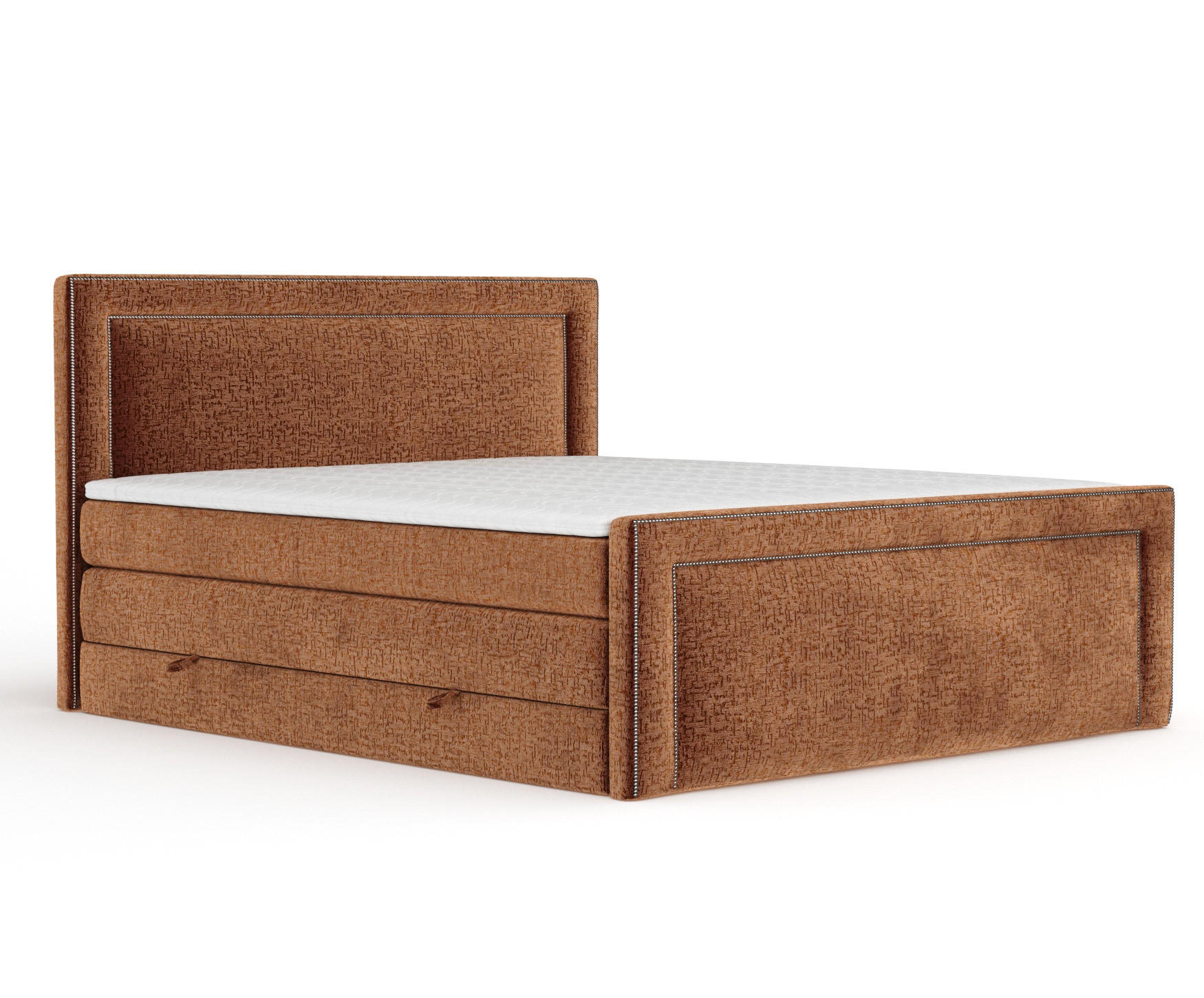 BOXSPRINGBETT Luxora Kupferfarbe 180/200 cm - Schwarz/Kupferfarben, Holz/Holzwerkstoff (180/200cm) - Maison de Reve