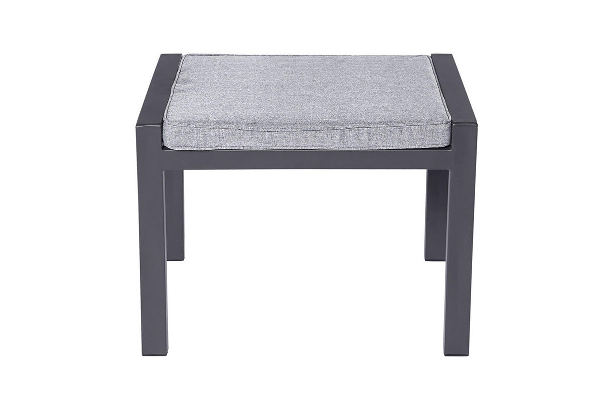 GARTENHOCKER Burundi 46x60x51 cm, Metall, Anthrazit - Anthrazit, Metall (60/46/51cm) - dasmöbelwerk