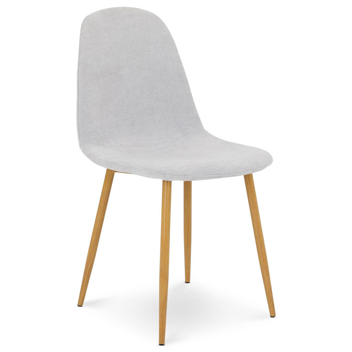 ESSZIMMERSTUHL PUNTA 4er-Set hellgrau - Hellgrau, Textil (45/86/53cm) - IDIMEX