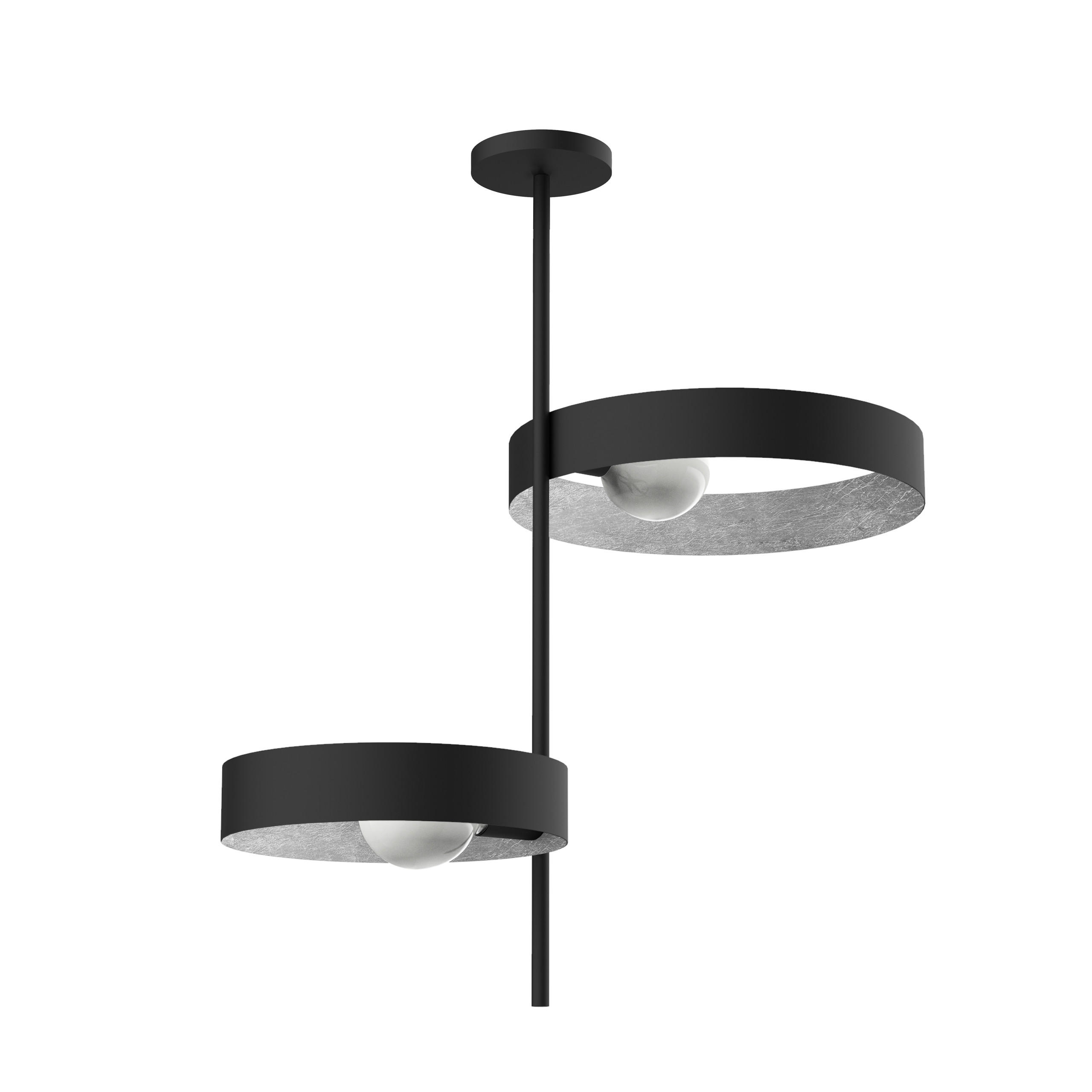 DECKENLEUCHTE - Schwarz, Metall (40/70/80cm) - Lumicom