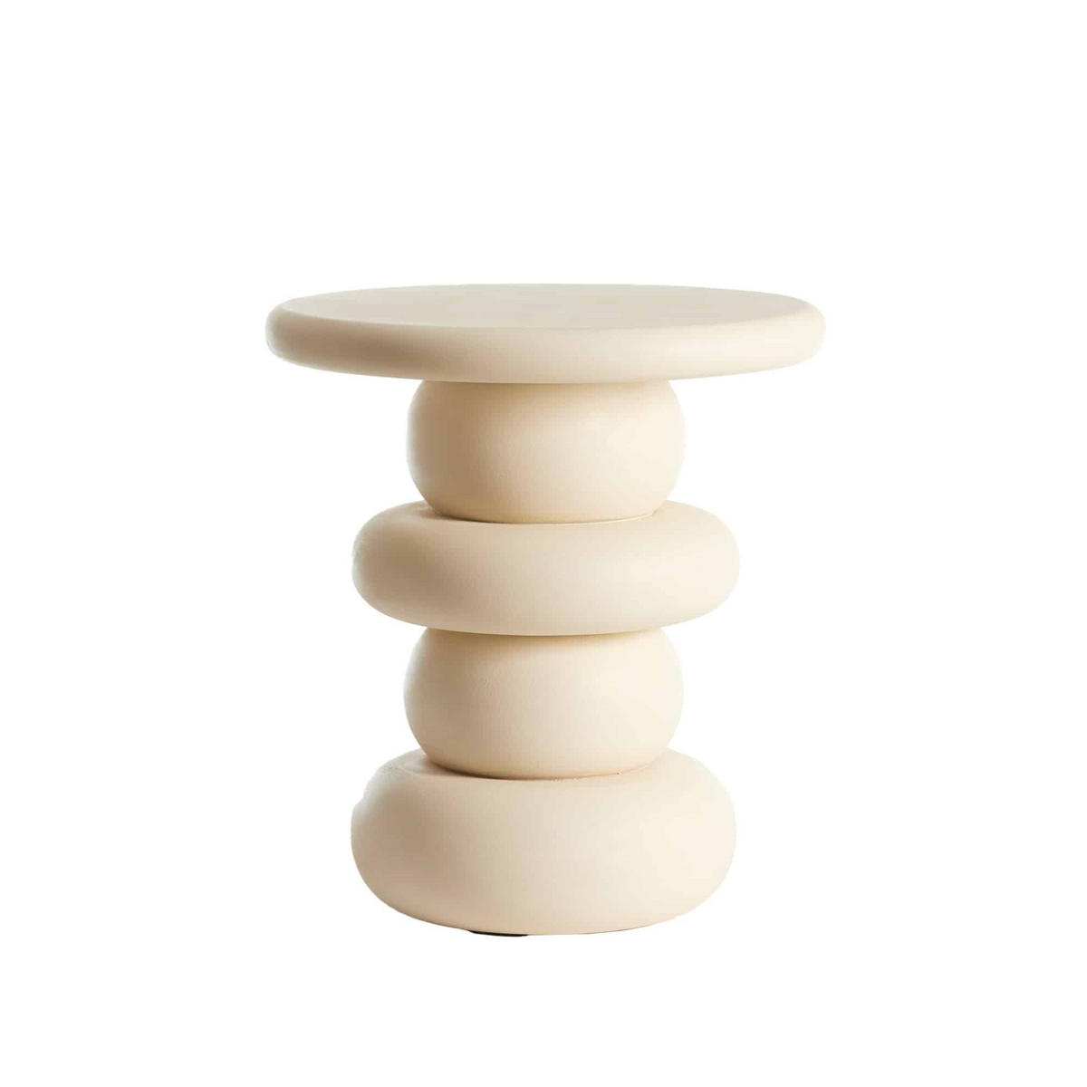 BEISTELLTISCH Azalas Weiß 40/40/45 cm - Weiß, Holz (40/40/45cm) - Light & Living