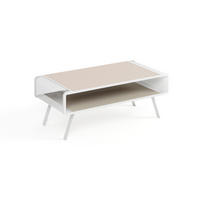 COUCHTISCH TORPE - Kaschmir/Weiß, Holzwerkstoff (60/121/45cm) - Meblini