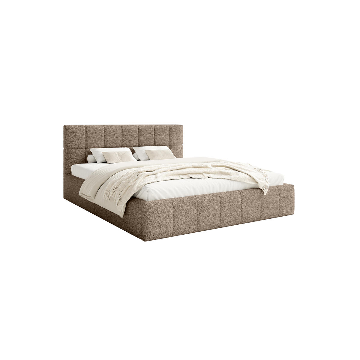POLSTERBETT Moura 140x200 cm, Beige - Beige, Textil (140/200cm) - Fedve