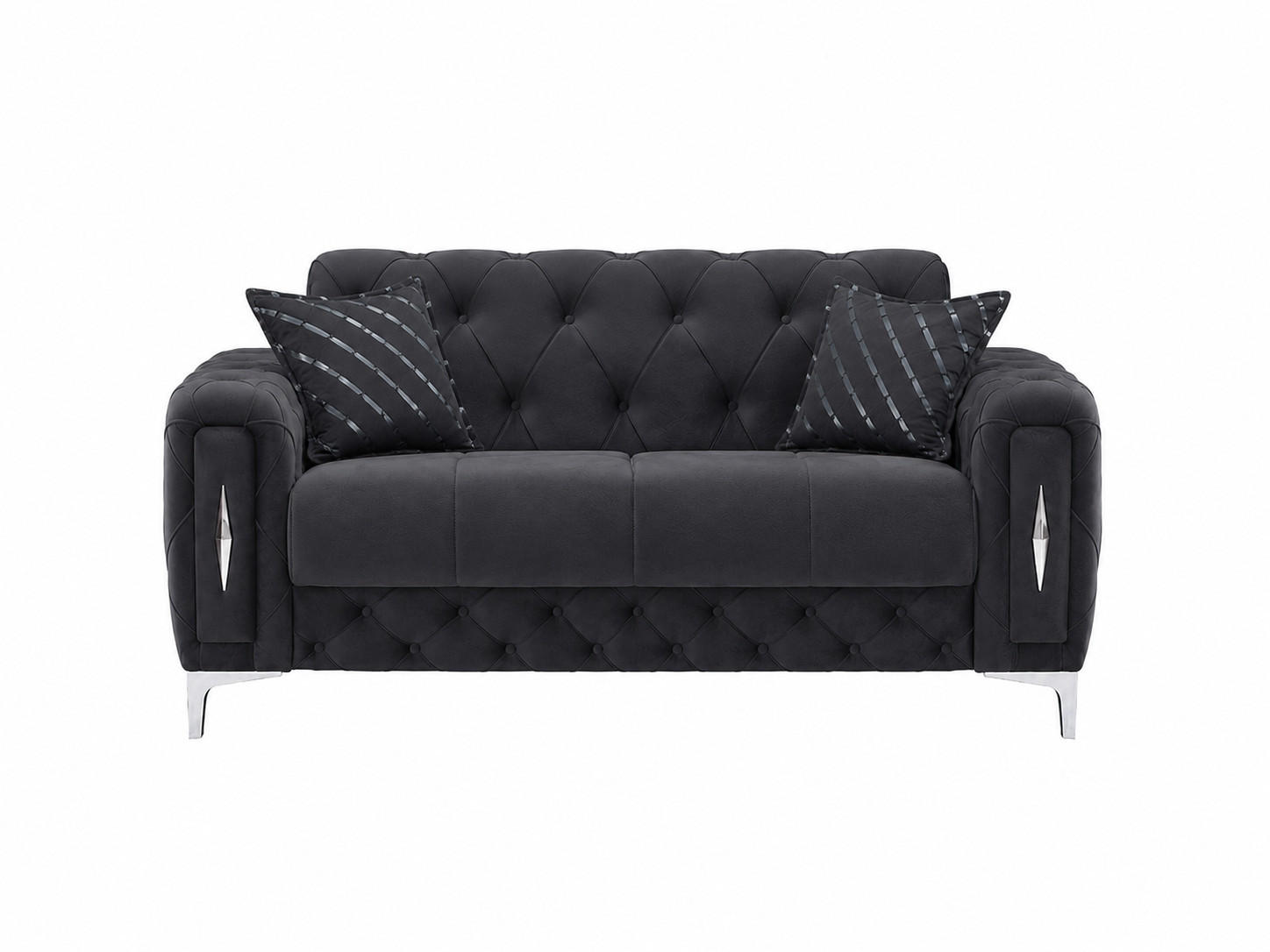 2-SITZER SOFA Patna Anthrazit - Anthrazit, Holzwerkstoff/Kunststoff (175/85/100cm)
