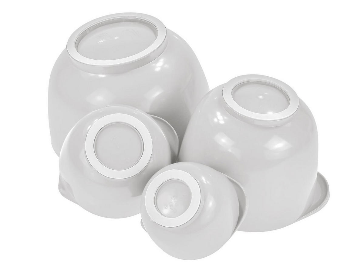 RÜHRSCHÜSSEL-SET Margrethe New weiß (4tlg) - Weiß, Kunststoff (21/15cm) - Rosti