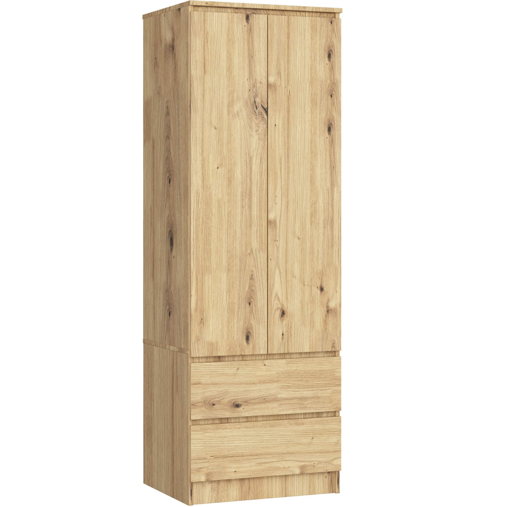 KLEIDERSCHRANK Eiche Artisan 180/60/51 - Eiche Artisan, Holzwerkstoff (60/180/51cm) - RAUMHIRSCH FURNITURE