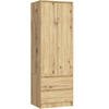 KLEIDERSCHRANK Eiche Artisan 180/60/51 - Eiche Artisan, Holzwerkstoff (60/180/51cm) - RAUMHIRSCH FURNITURE
