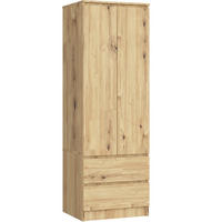 KLEIDERSCHRANK Eiche Artisan 180/60/51 - Eiche Artisan, Holzwerkstoff (60/180/51cm) - RAUMHIRSCH FURNITURE