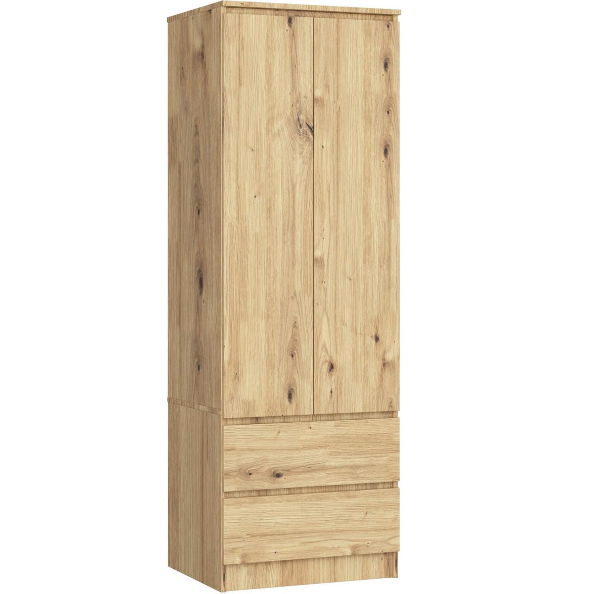 KLEIDERSCHRANK Eiche Artisan 180/60/51 - Eiche Artisan, Holzwerkstoff (60/180/51cm) - RAUMHIRSCH FURNITURE